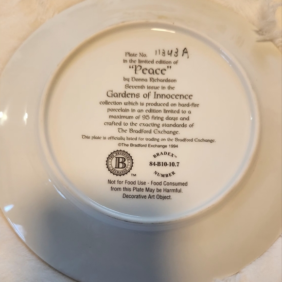 "PEACE" Bradford Exchange - Picture 2 of 2